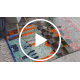 BERBER tæppe MR4296 Beni Mrirt håndvævet fra Marokko, Abstrakt - grøn / orange