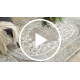 BLISS Z204AZ128 tæppe creme / beige - Ramme, ornament, moderne, strukturel