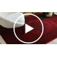 ORIENT 6039 tæppe bordeaux / sort Stel, roset, orientalsk, med frynser