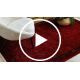 ORIENT 5125 tæppe bordeaux / sort Stel, klassisk, ornament, med frynser