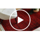 ORIENT 5820 tæppe bordeaux / sort Orientalsk, striber med frynser